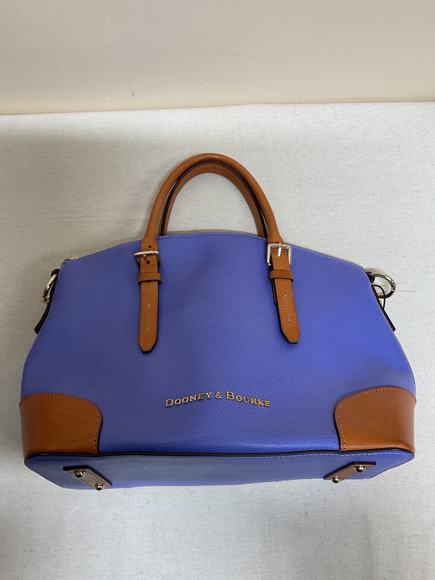 Handbag Designer By Dooney And Bourke In Brown & Purple, Size:Large