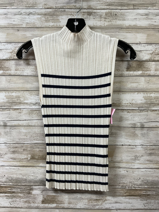 Top Sleeveless By Abercrombie And Fitch In Blue & White, Size:S