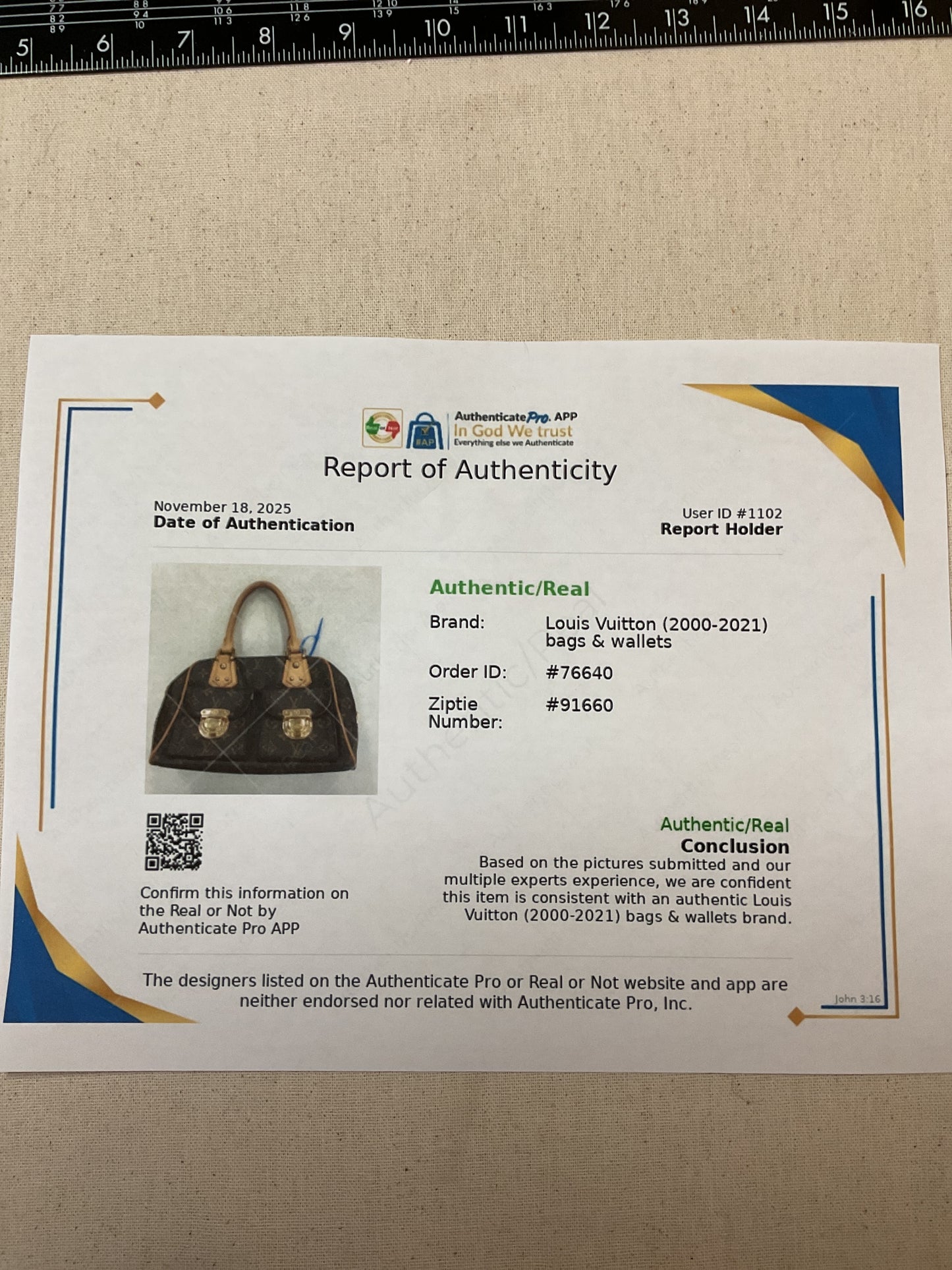 Handbag Luxury Designer By Louis Vuitton In Brown, Size:Medium