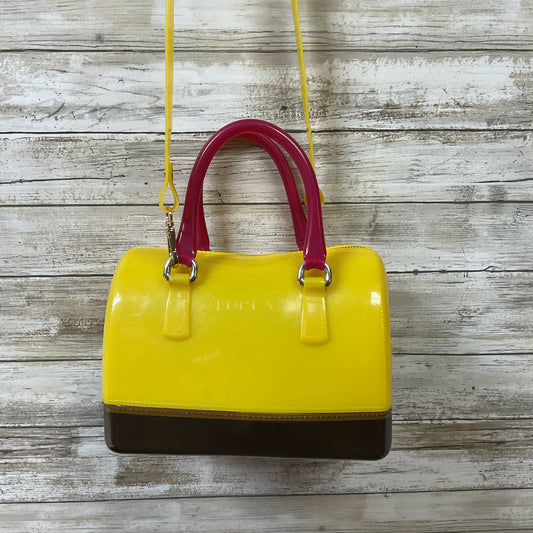 Handbag Luxury Designer By Furla In Yellow, Size:Medium
