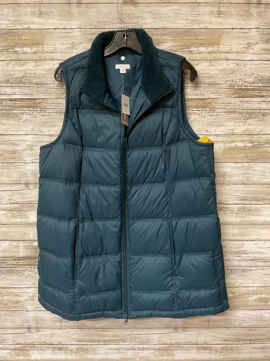 Vest Puffer & Quilted By J. Jill In Teal, Size:L