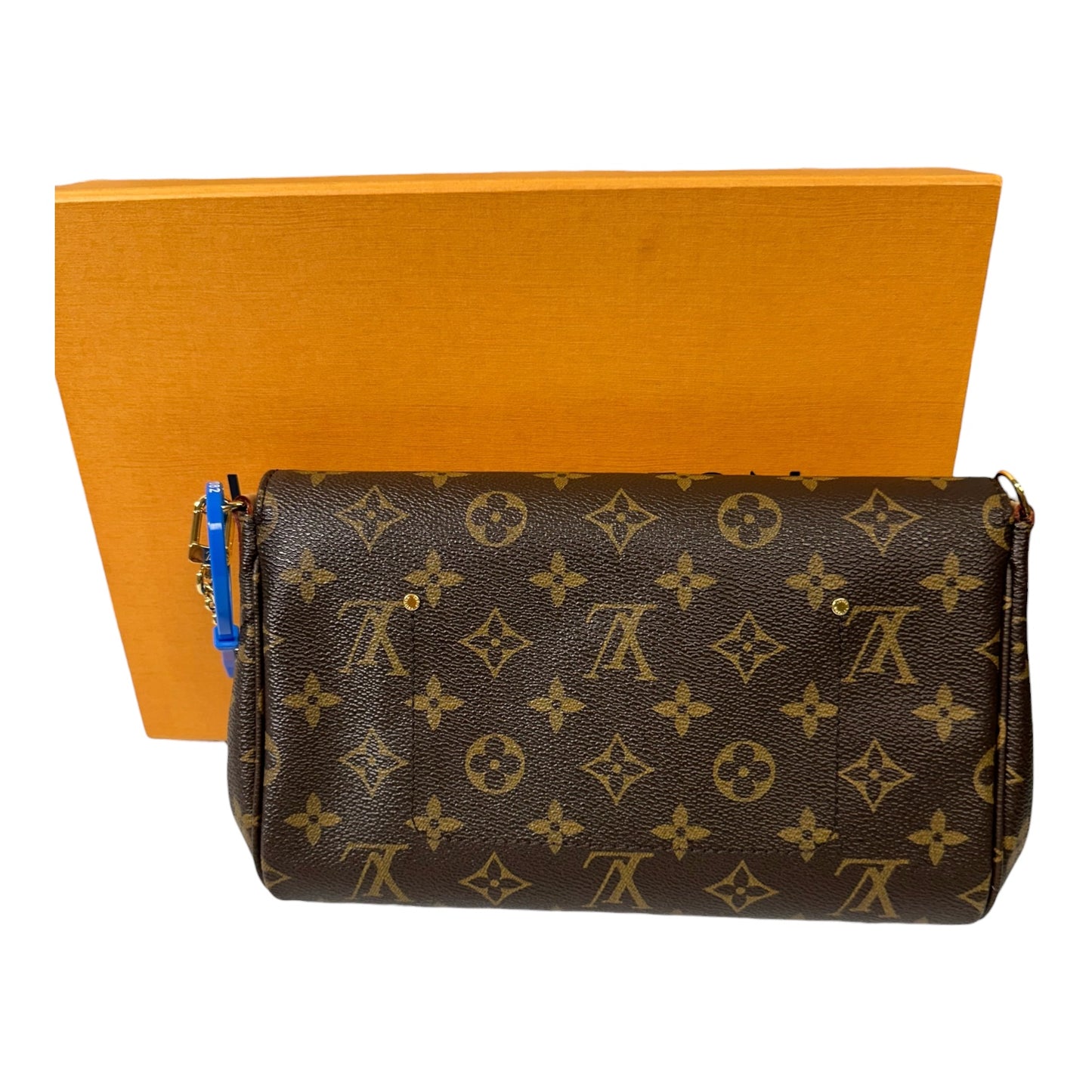 Handbag Luxury Designer By Louis Vuitton In Brown & Gold, Size:Small