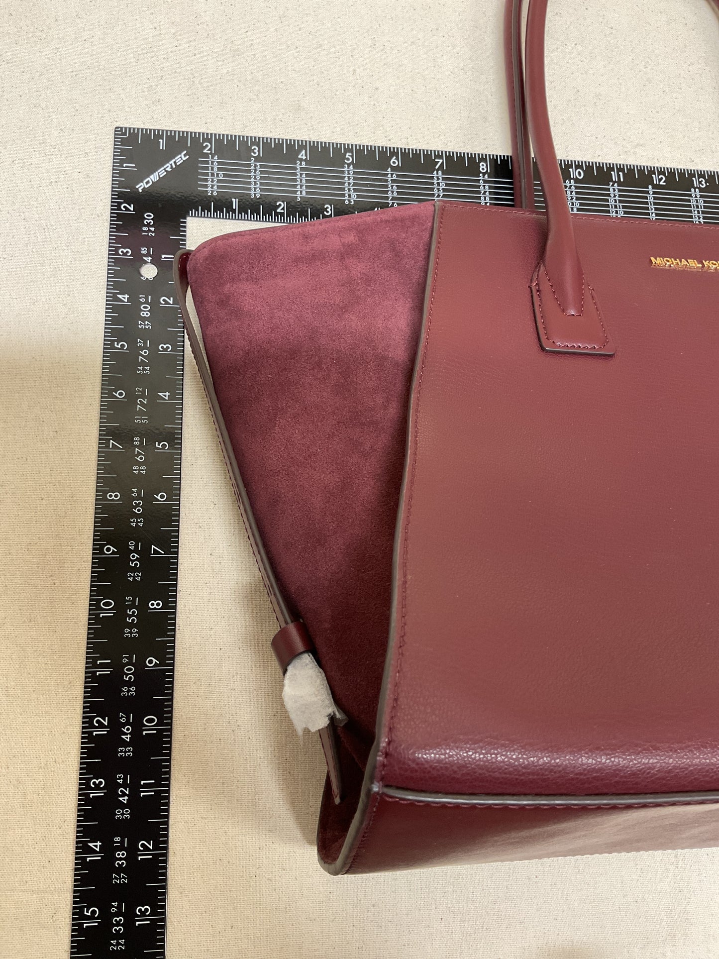 Handbag Designer By Michael Kors In Maroon, Size:Large