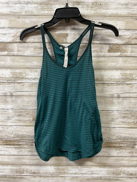 Athletic Tank Top By Lululemon In Striped Pattern, Size:4