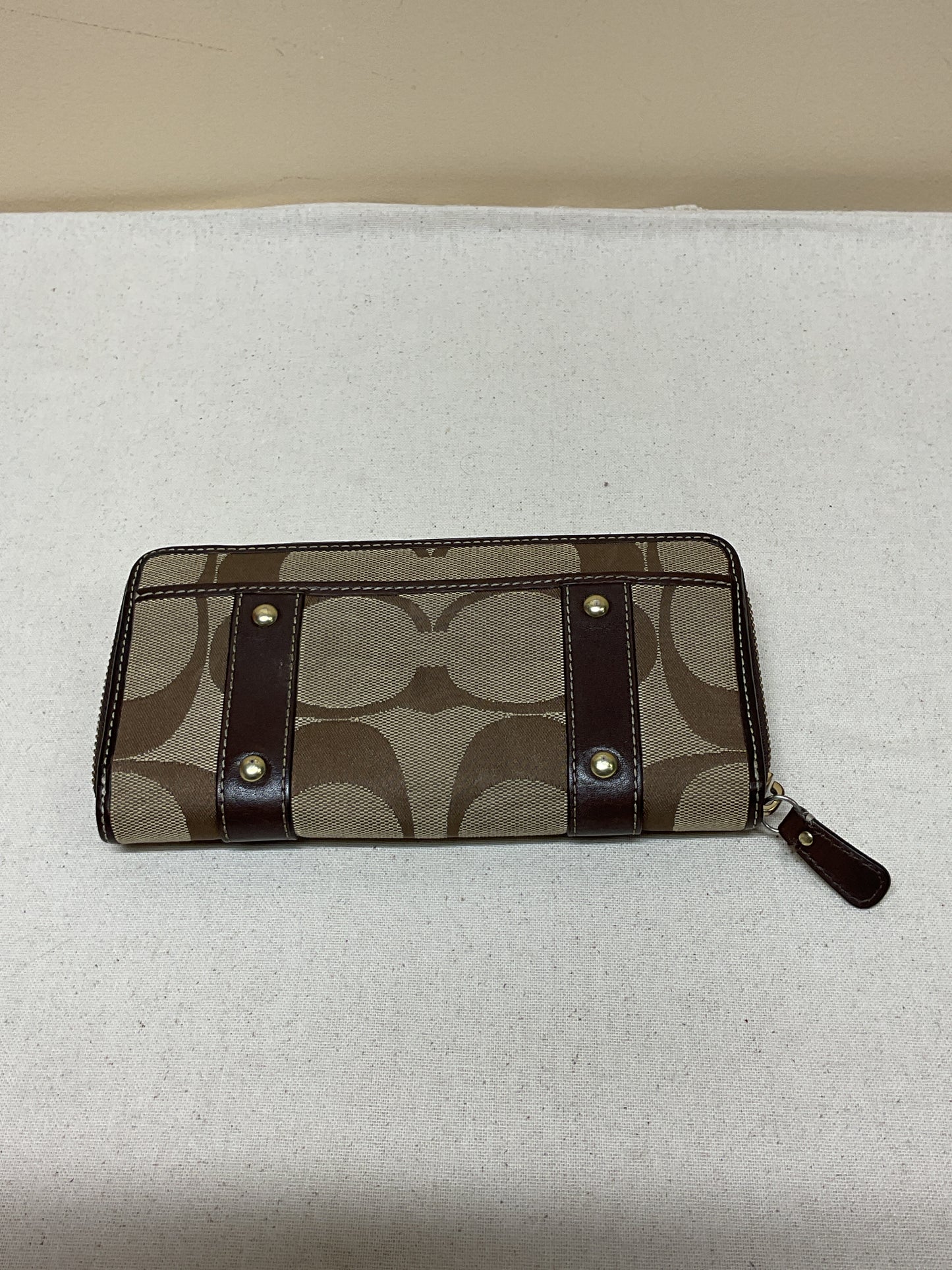 Wallet Designer By Coach In Brown, Size:Medium