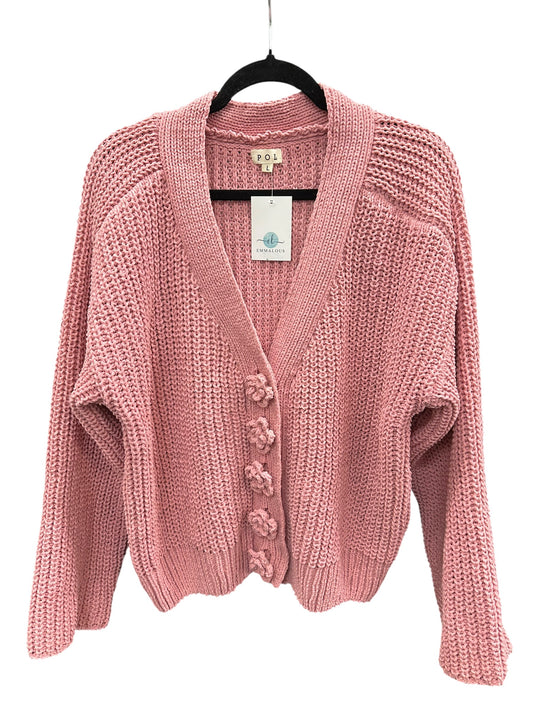 Cardigan By Pol In Pink, Size:L