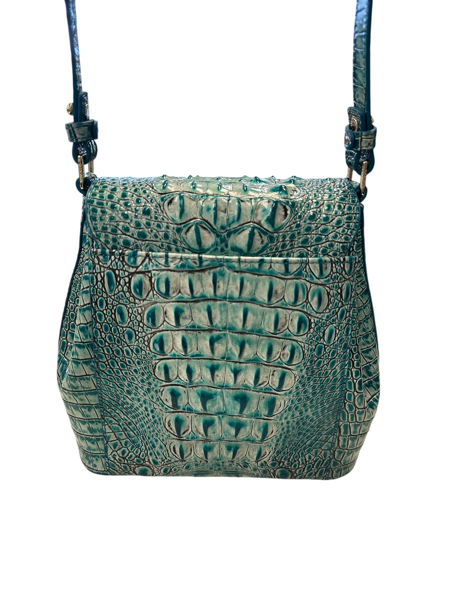 Crossbody Designer By Brahmin In Blue, Size:Small