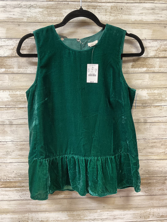 Top Sleeveless By J. Crew In Green, Size:2