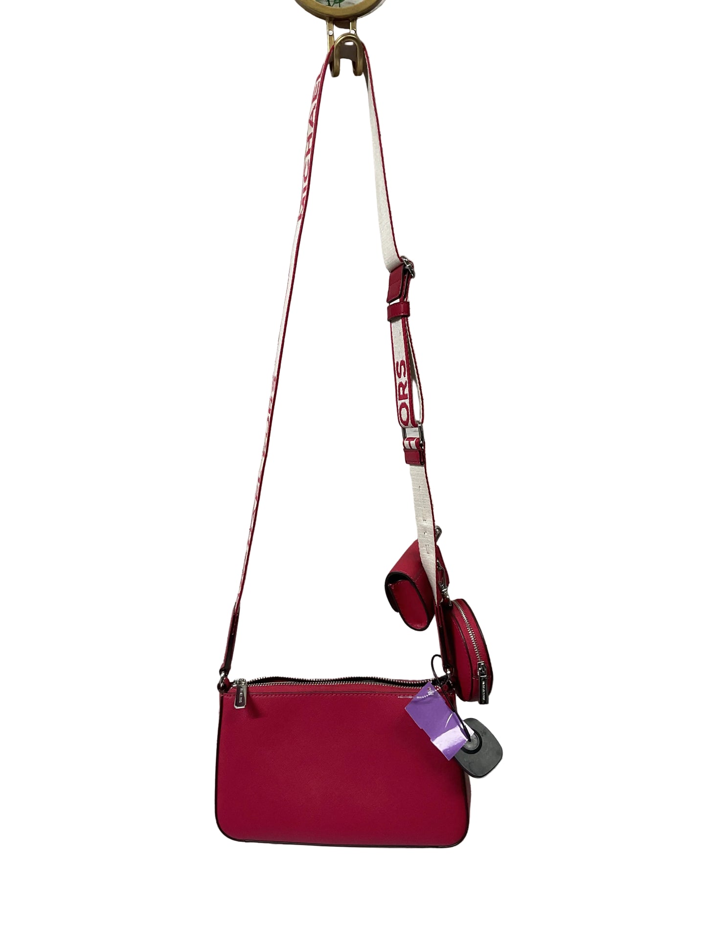 Crossbody Designer By Michael Kors In Red, Size:Small