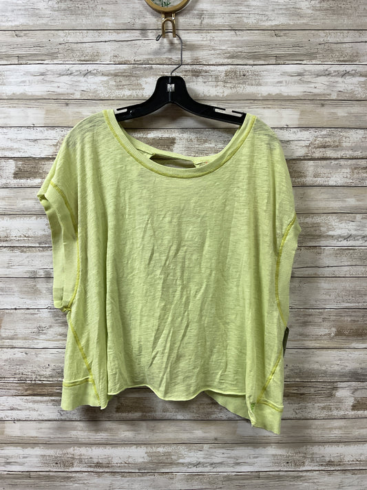 Athletic Top Ss By Free People In Yellow, Size:L