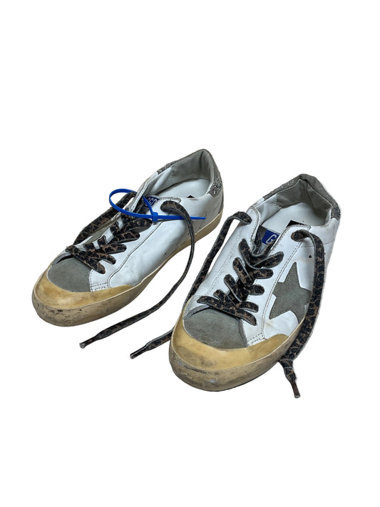 Shoes Luxury Designer By Golden Goose In White, Size:7.5