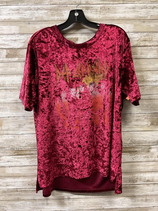 Top Ss By Clothes Mentor In Red, Size:Xl