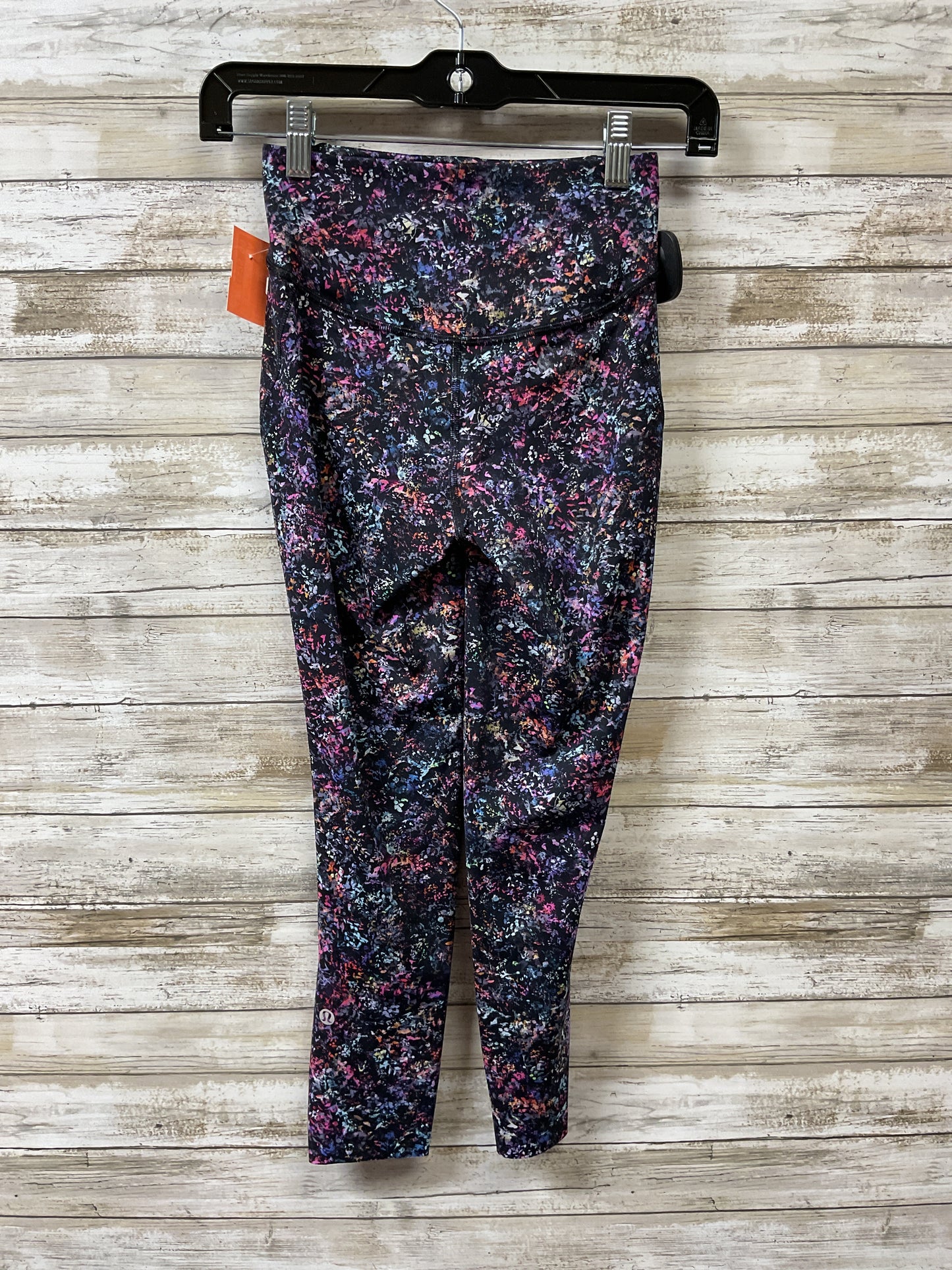 Athletic Capris By Lululemon In Floral Print, Size:2