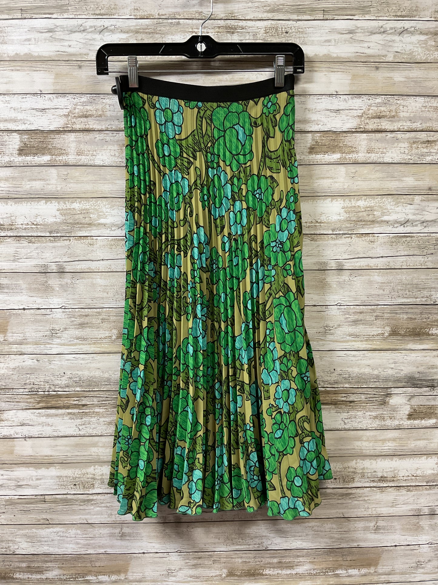 Skirt Midi By Cma In Blue & Green, Size:Xs