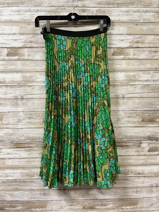 Skirt Midi By Cma In Blue & Green, Size:Xs
