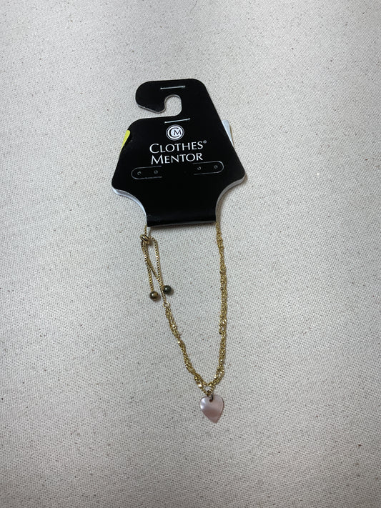Bracelet Charm By Clothes Mentor In Gold & Pink
