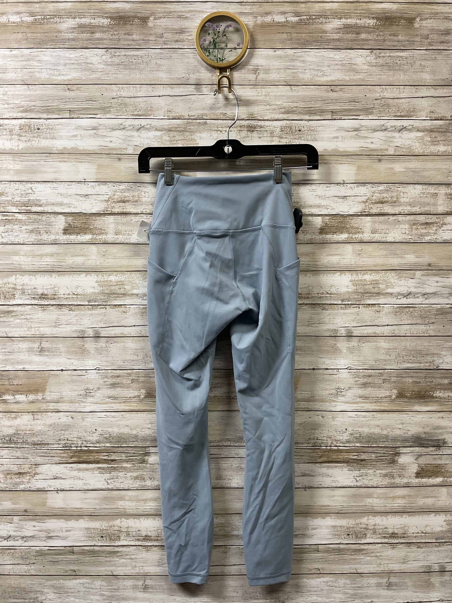 Athletic Leggings By Lululemon In Blue, Size:4