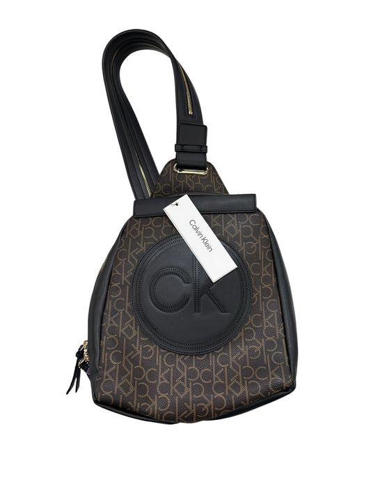Backpack By Calvin Klein In Black & Brown, Size:Small