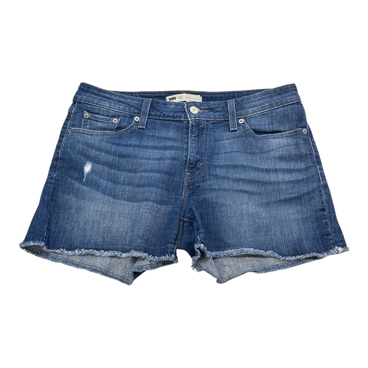 Shorts By Levis In Blue Denim, Size:12