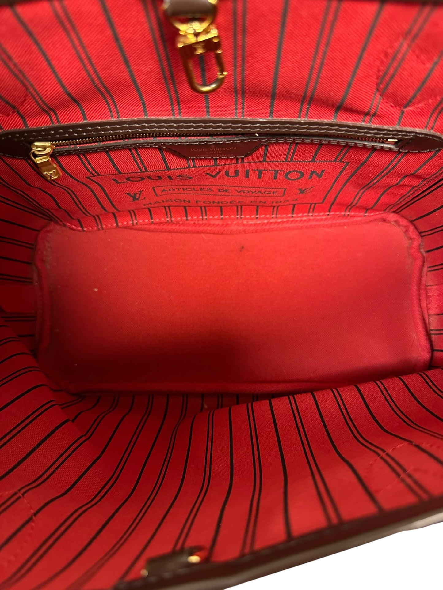 Tote Luxury Designer By Louis Vuitton In Brown, Size:Small