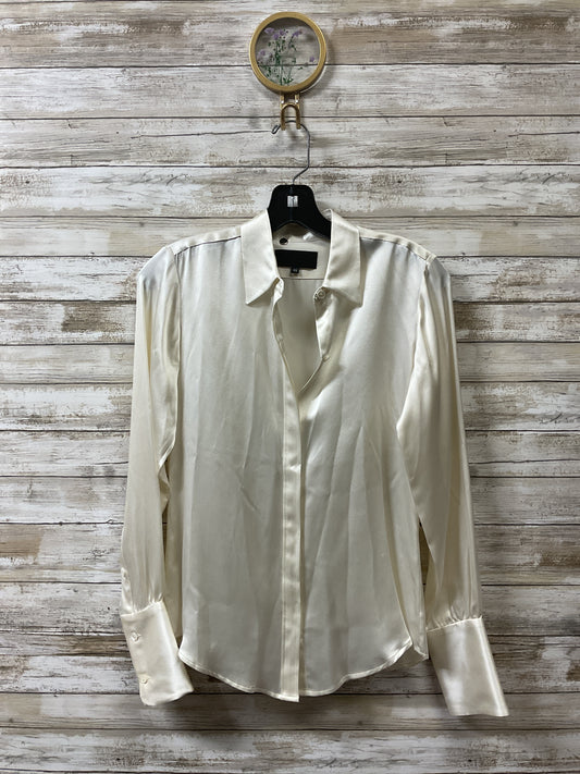 Blouse Ls By Nili Lotan In Ivory, Size:Xs