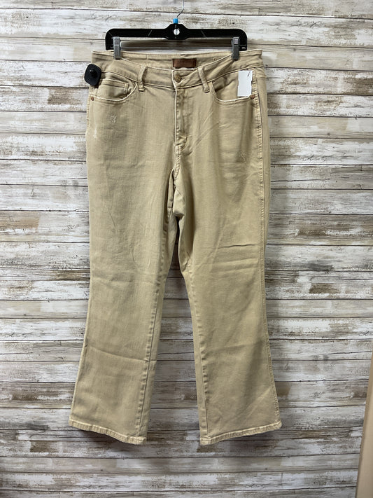 Jeans Wide Leg By Judy Blue In Tan Denim, Size:16