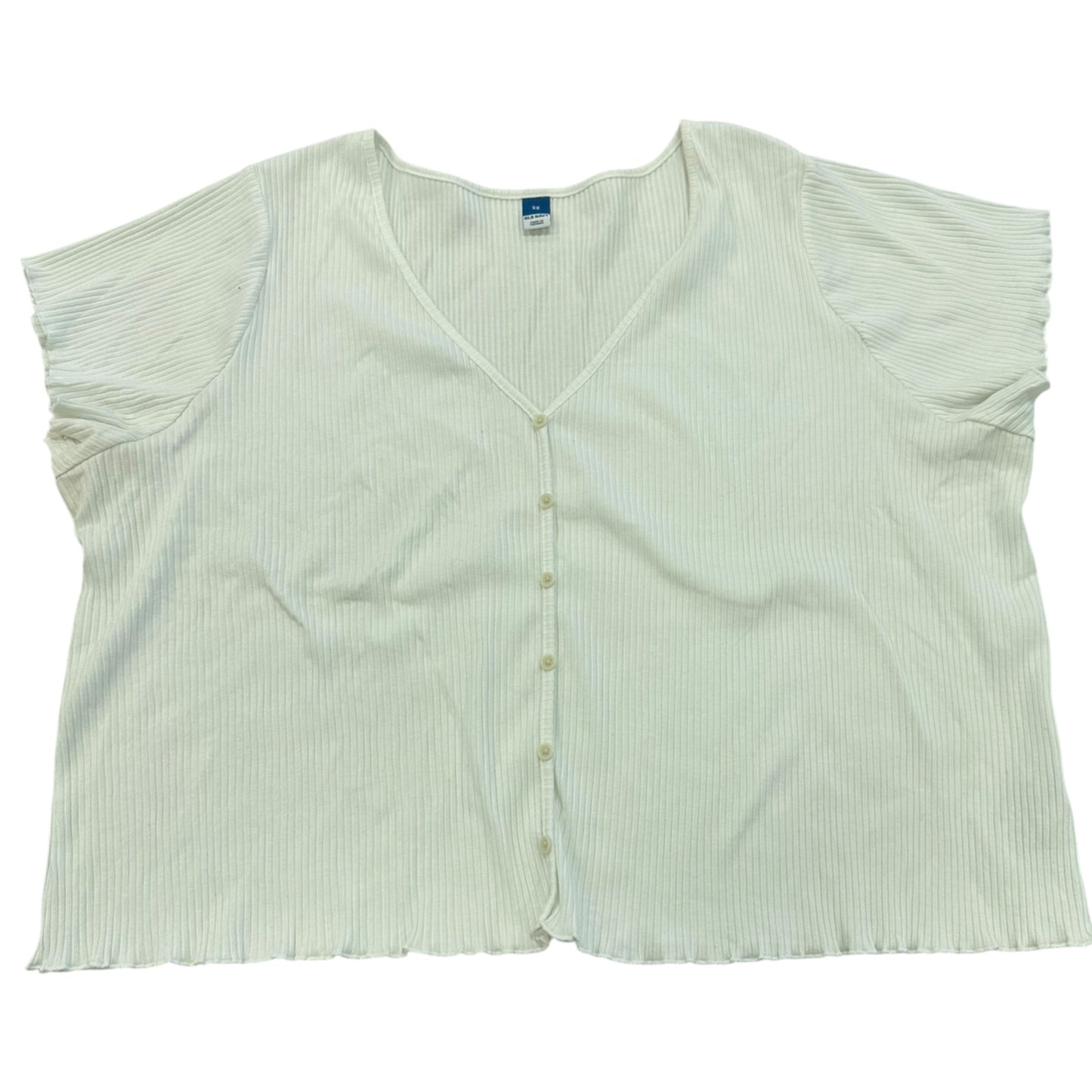 Top Ss Basic By Old Navy In White, Size:3X