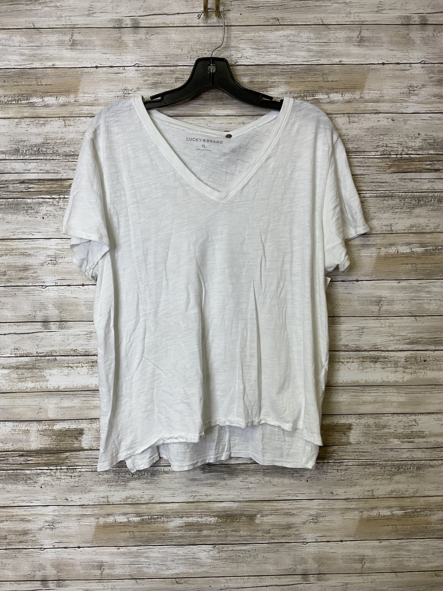 Top Ss Basic By Lucky Brand In White, Size:Xl
