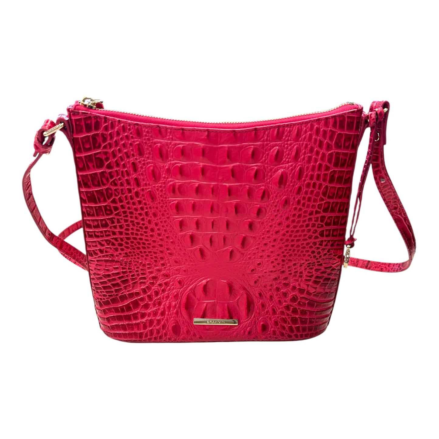 Crossbody Designer By Brahmin In Pink, Size:Medium
