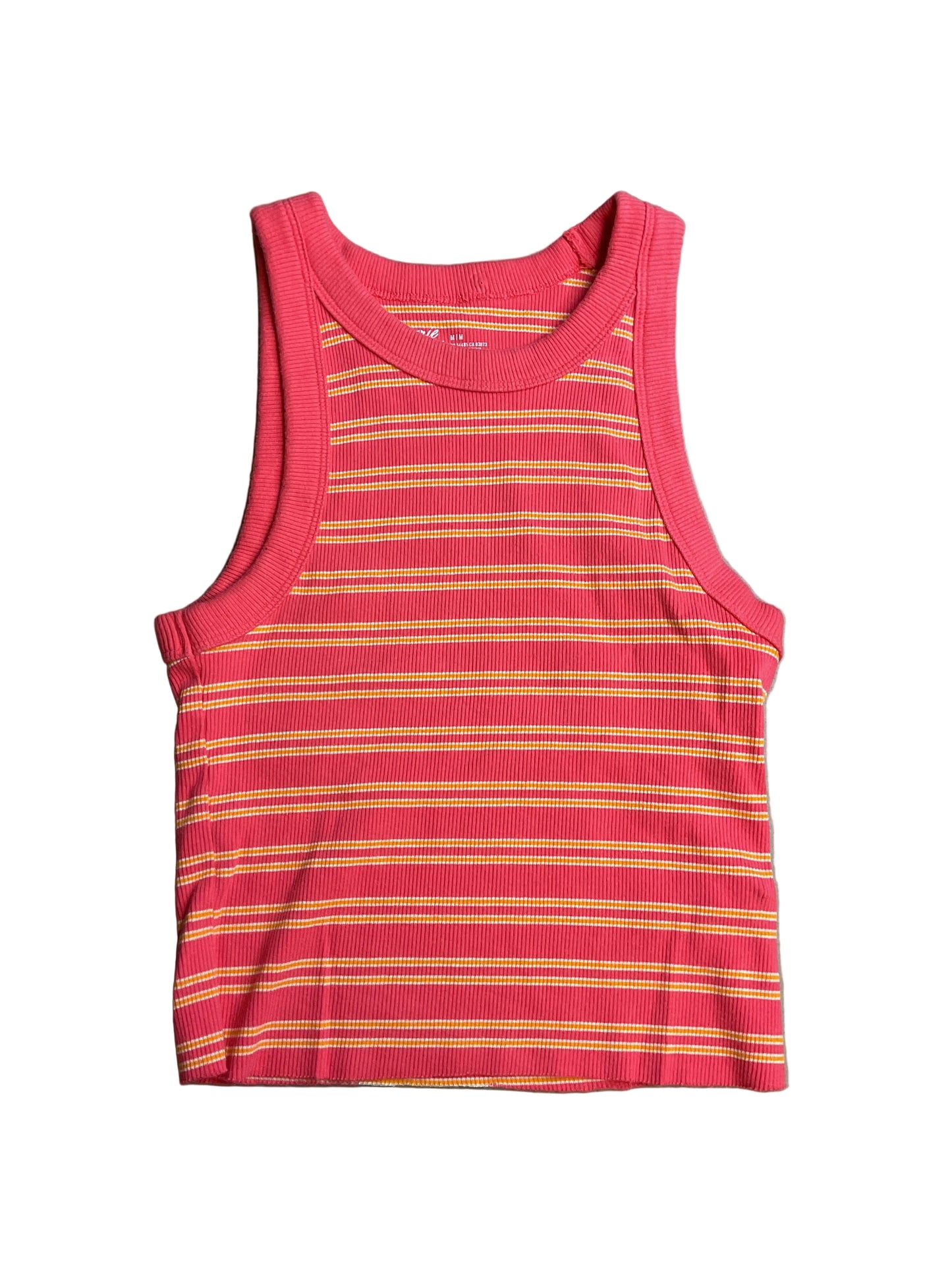 Tank Top By Aerie In Pink & Yellow, Size:S