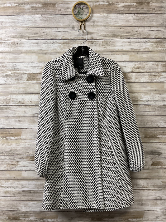 Coat Peacoat By Cmc In Black & White, Size:2