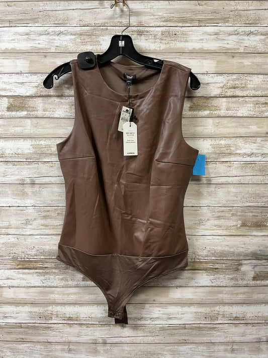 Bodysuit By Express In Brown, Size:L