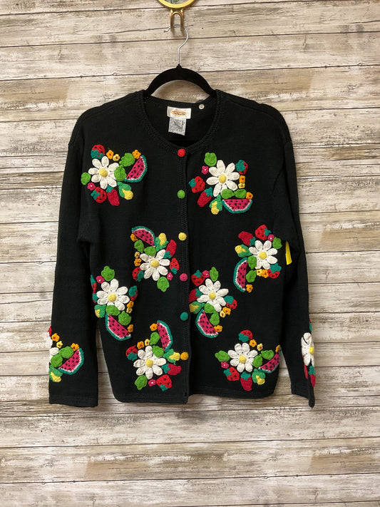 Sweater Cardigan By Talbots In Black, Size:M