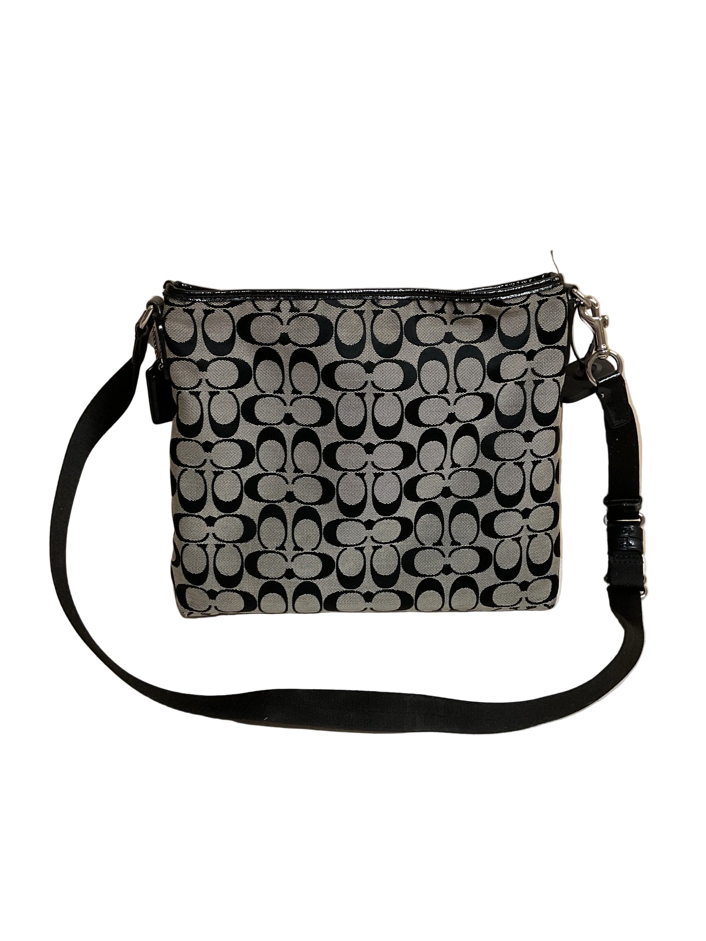 Crossbody Designer By Coach In Black & Tan, Size:Medium