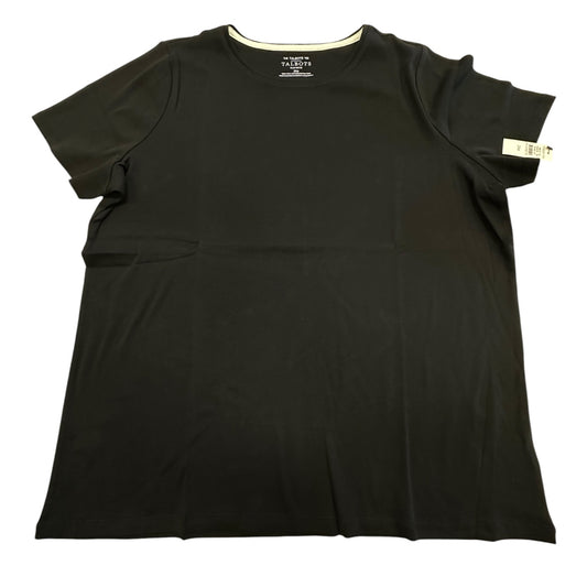 Top Ss Basic By Talbots In Black, Size:2X