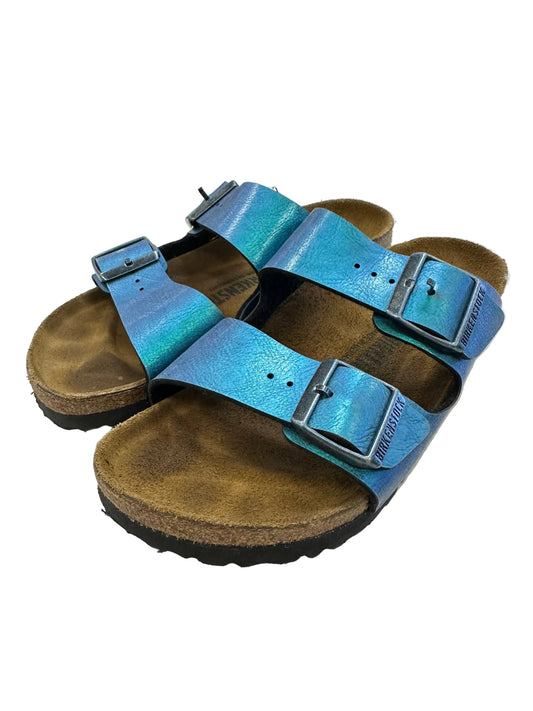 Sandals Flats By Birkenstock In Blue, Size:7