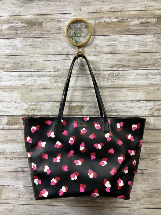 Handbag Designer By Kate Spade In Black & Pink, Size:Large