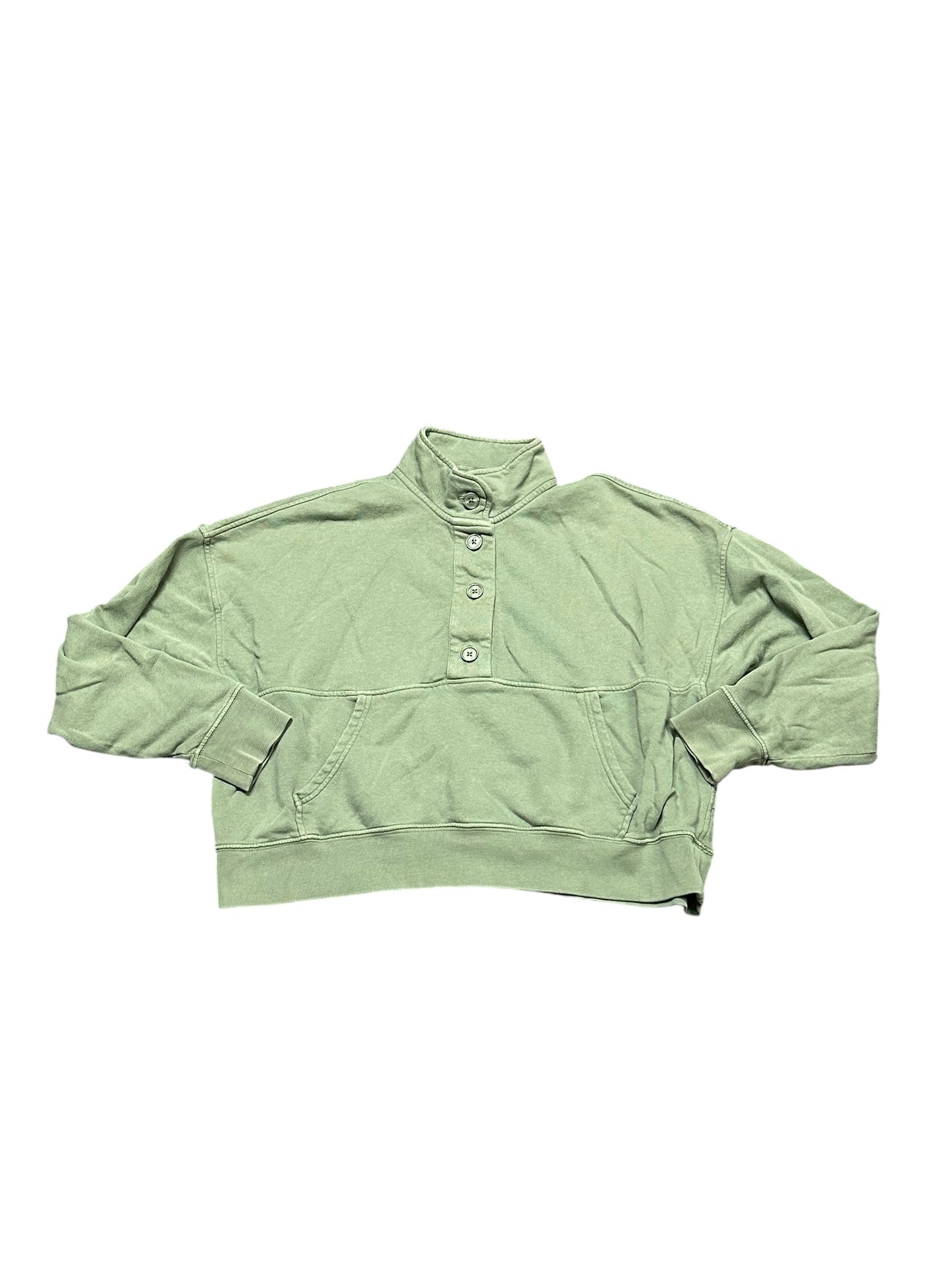 Sweatshirt Collar By Aerie In Green, Size:M