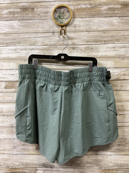 Athletic Shorts By Avia In Green, Size:3X