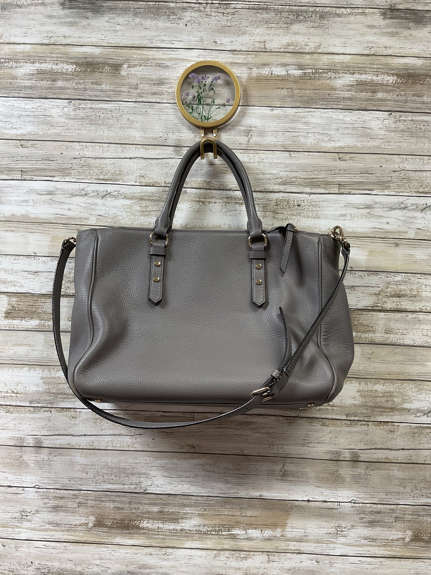 Handbag Designer By Kate Spade In Grey, Size:Medium