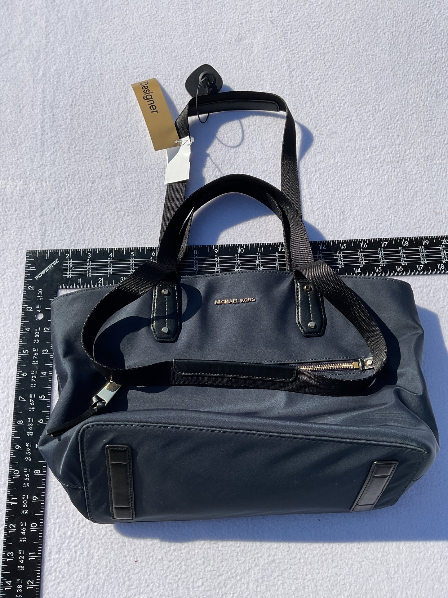 Tote Designer By Michael Kors In Blue, Size:Small