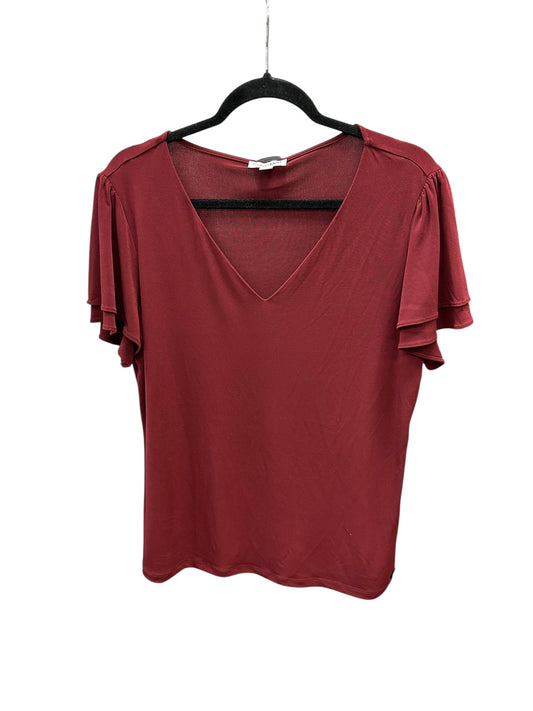 Top Ss By Calvin Klein In Red, Size:Xl
