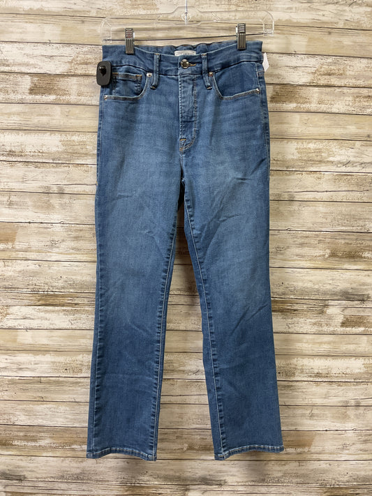 Jeans Straight By Good American In Blue Denim, Size:4