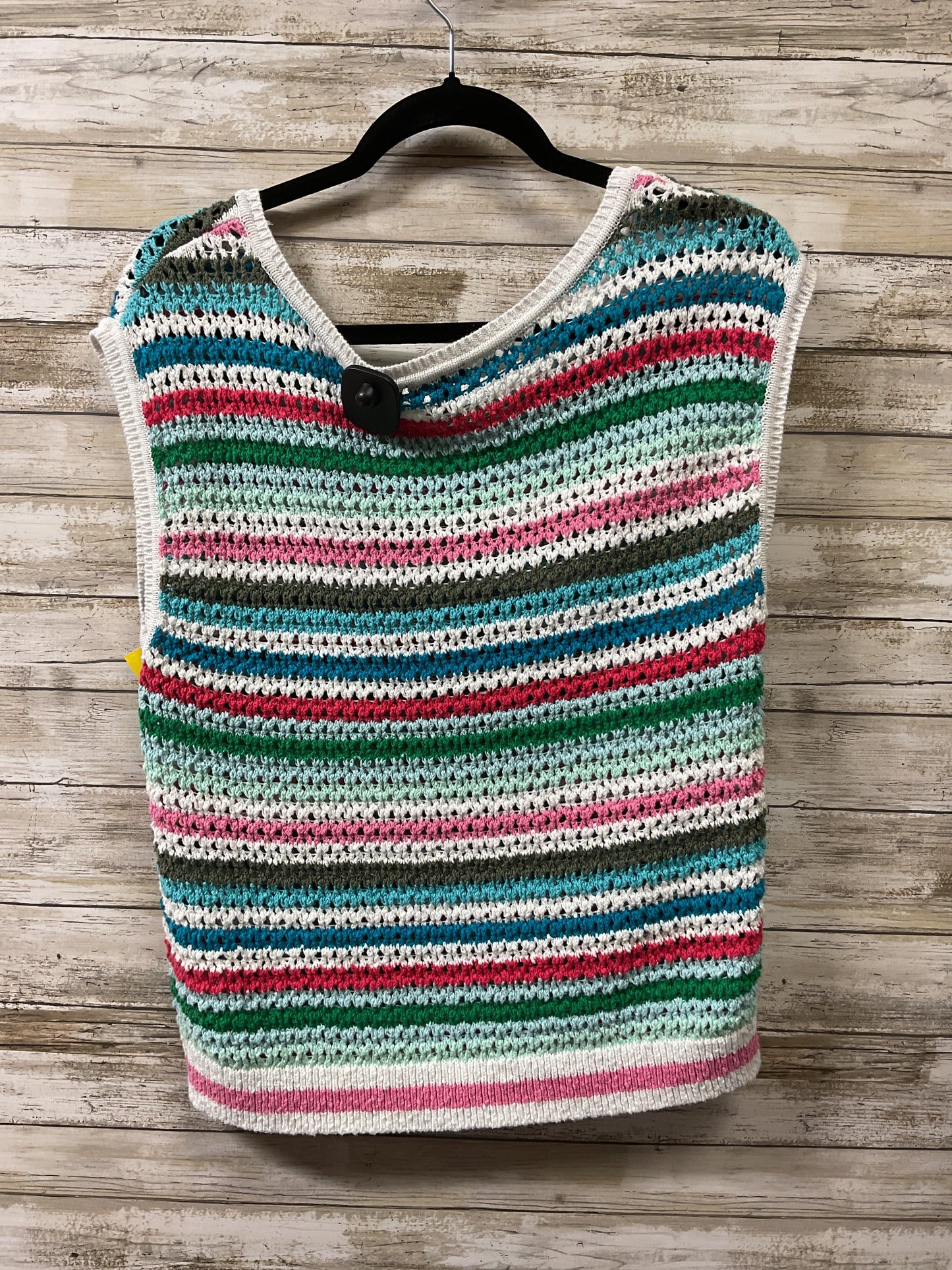 Top Sleeveless By Talbots In Striped Pattern, Size:S