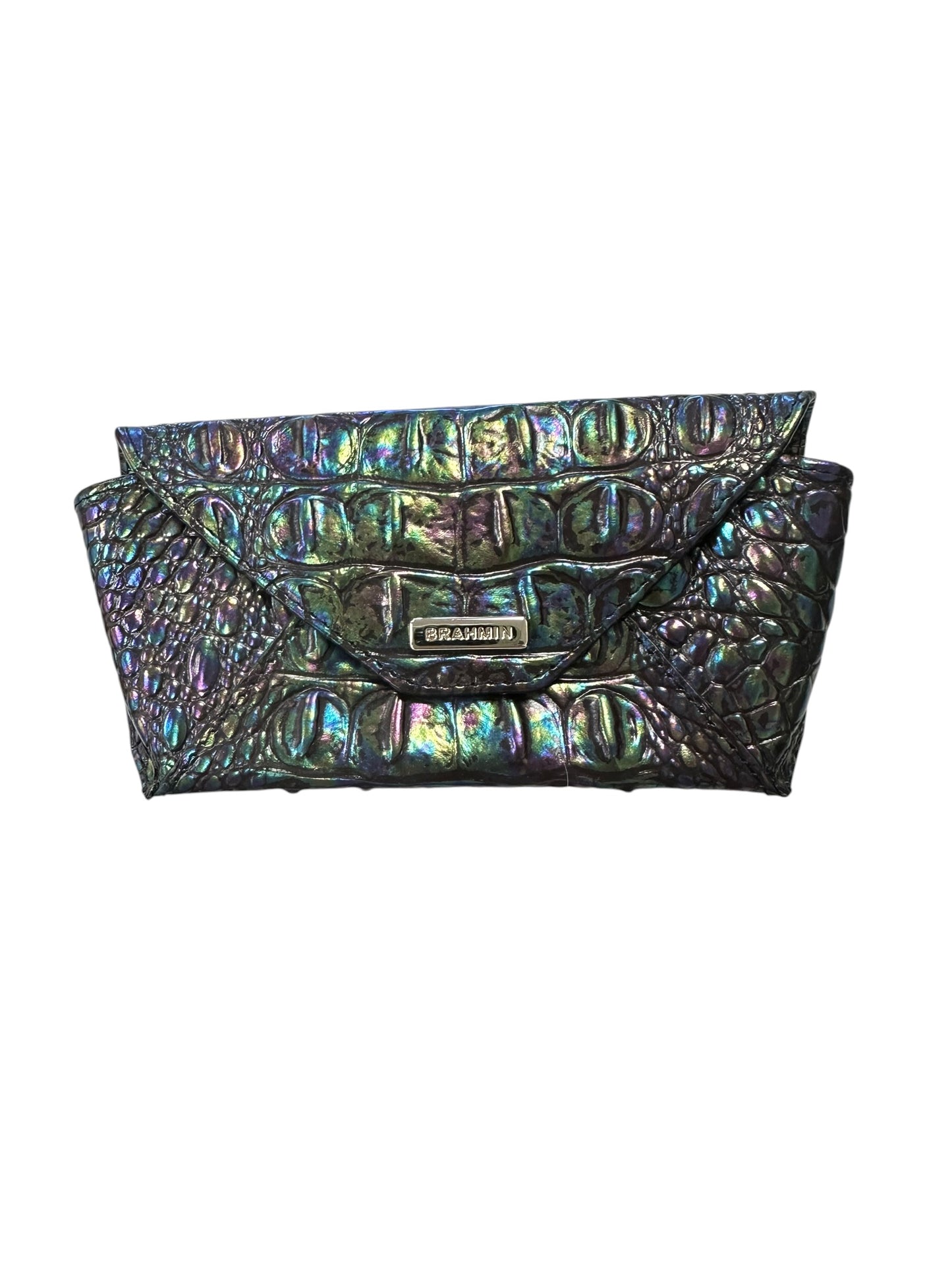 Sunglass Case Designer By Brahmin In Green & Purple, Size: