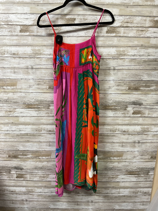 Dress Casual Short By Farm Rio In Pink & Red, Size:M