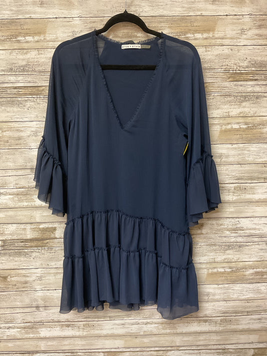 Dress Designer By Alice + Olivia In Navy, Size:M