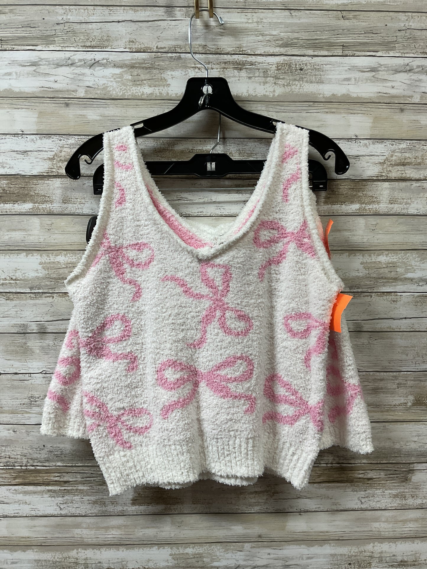 Pajamas 2Pc By Clothes Mentor In Pink & White, Size:L