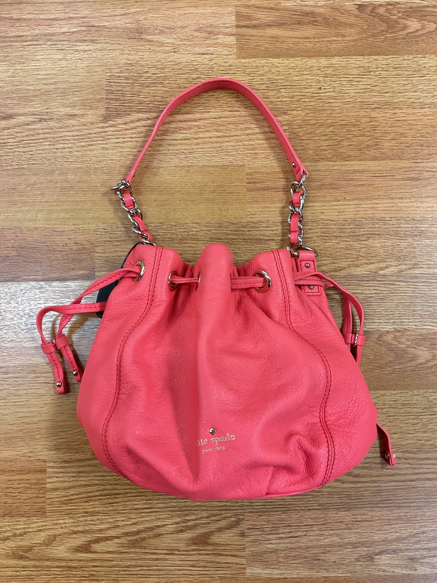 Handbag Designer By Kate Spade In Coral, Size:Small