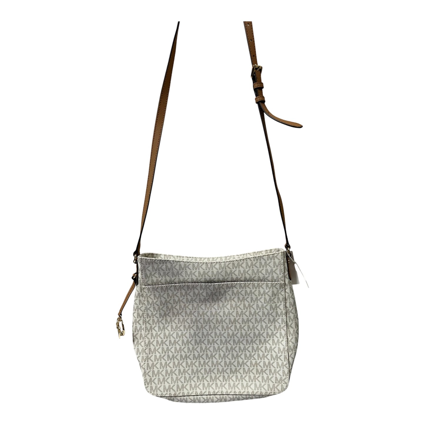 Crossbody Designer By Michael Kors In White, Size:Medium
